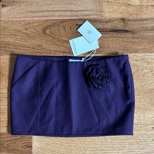 NWT Peppermayo Campbell Mini Skirt - Plum size 4